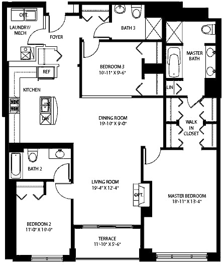 3140 N Sheffield Floorplan - 05 Tier*